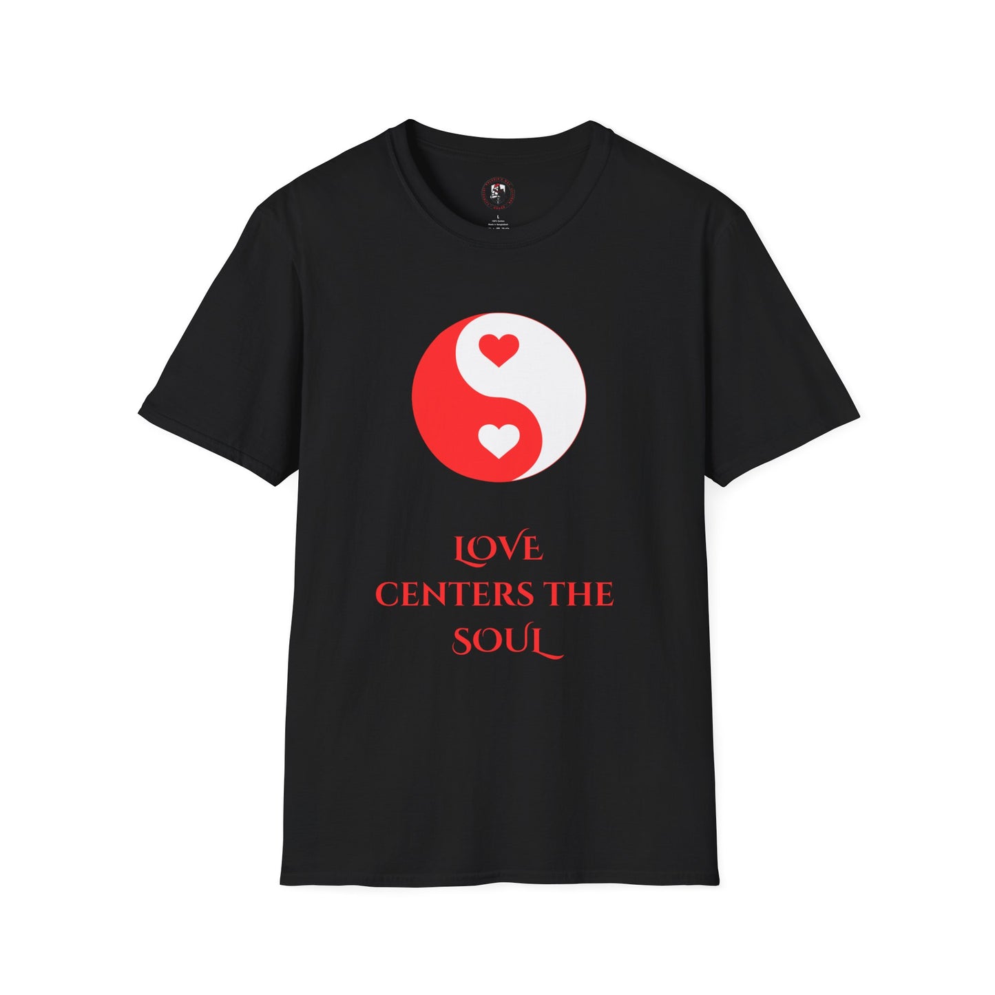 Love centers the soul Black SS