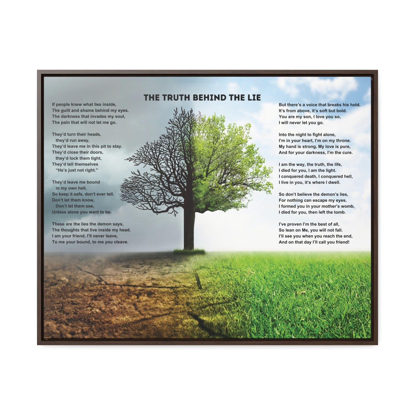 The Truth Behind The Lie, Horizontal Frame