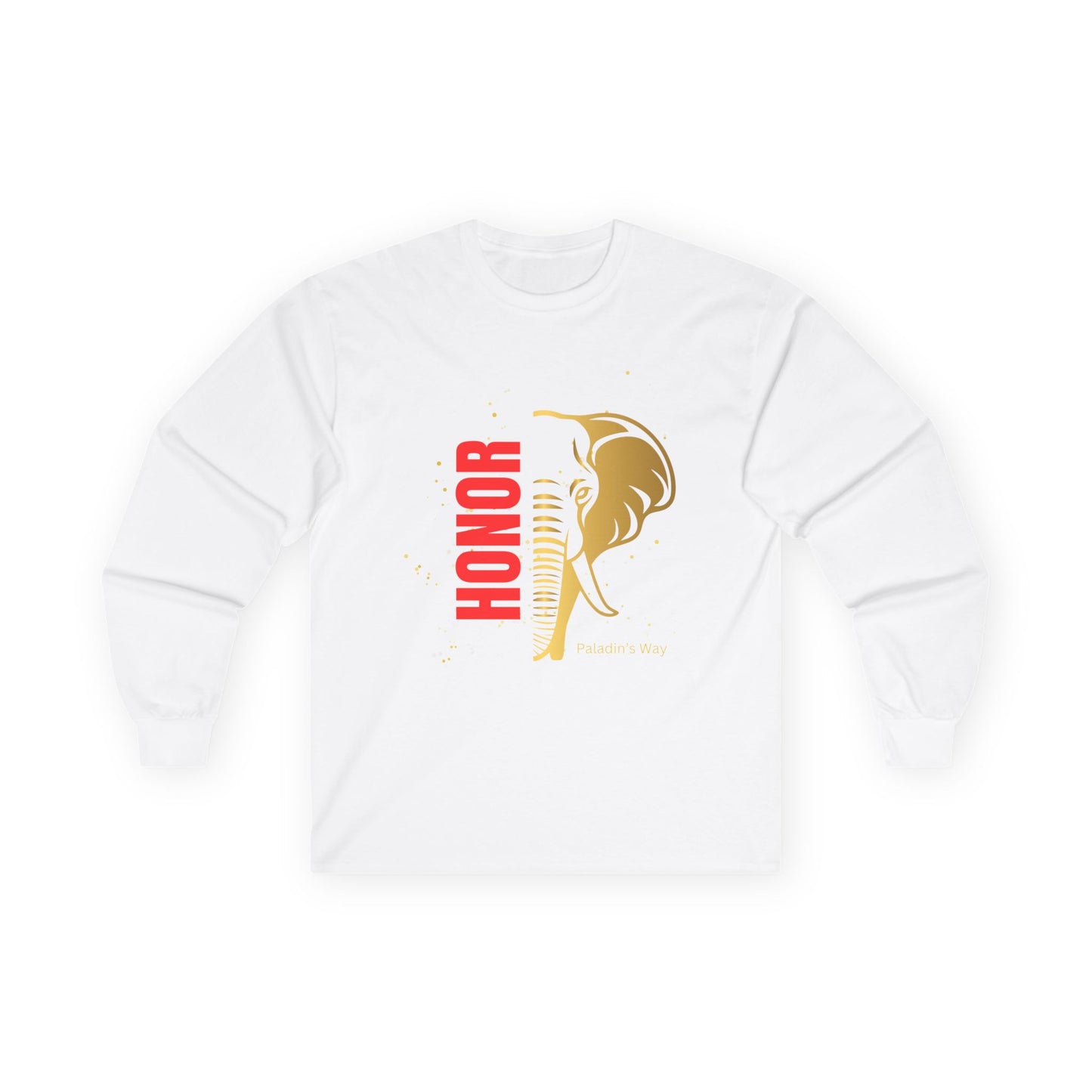 Honor Unisex Ultra Cotton Long Sleeve Tee White