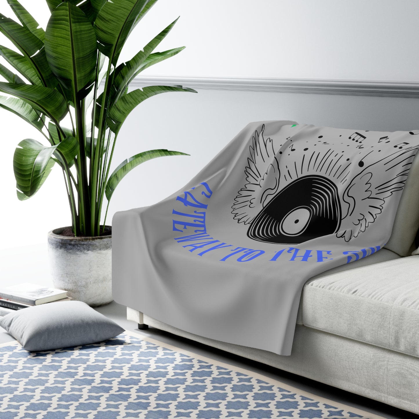 Music Is The Gateway To The Soul Sherpa Fleece Blanket