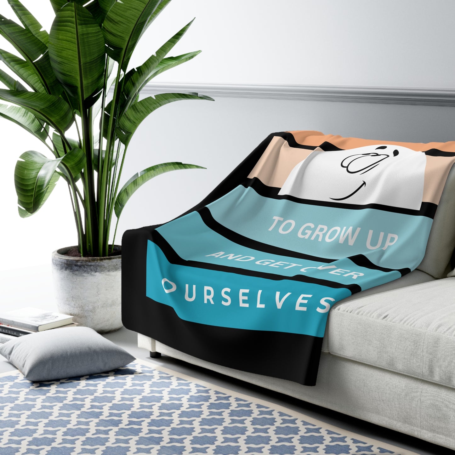 We All Need To Grow Up Sherpa Fleece Blanket