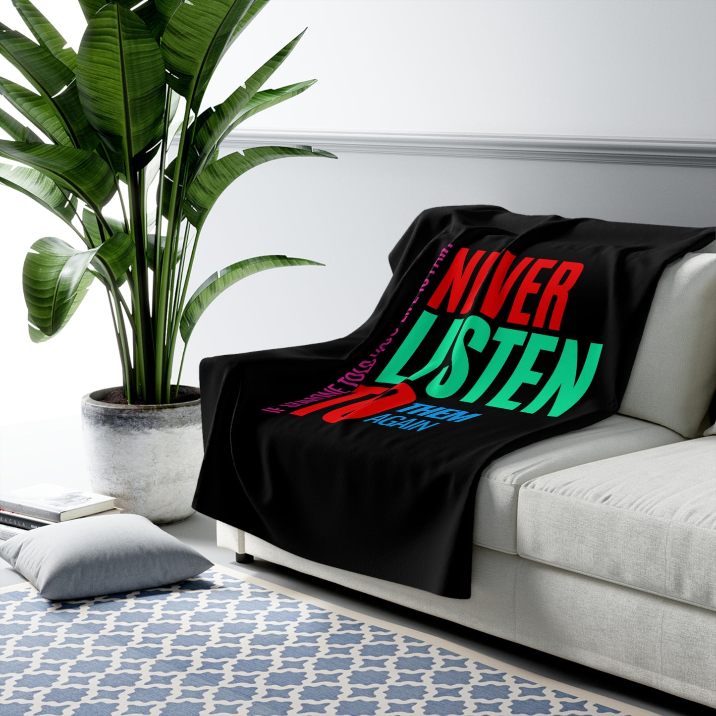 If Someone Told You Life Is Fair Sherpa Fleece Blanket