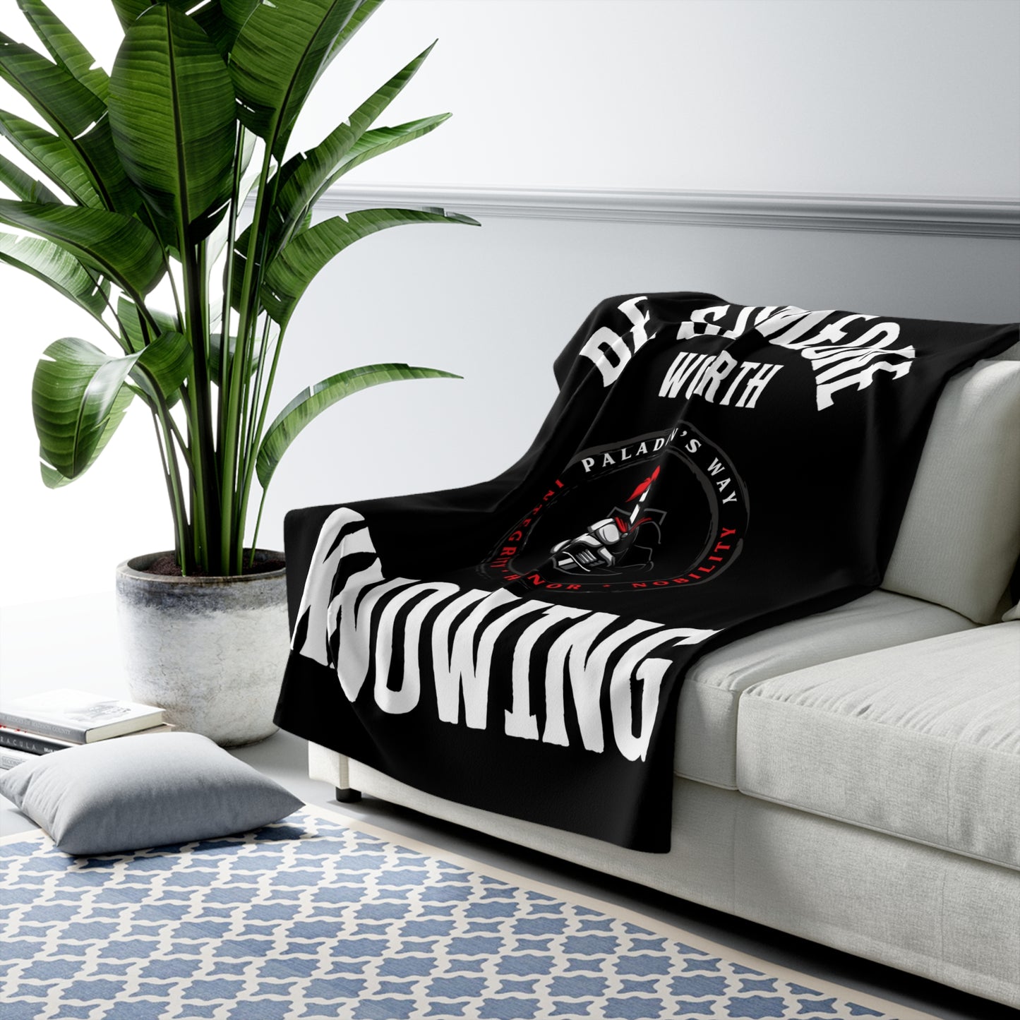 Be Someone Worth Knowing Sherpa Fleece Blanket