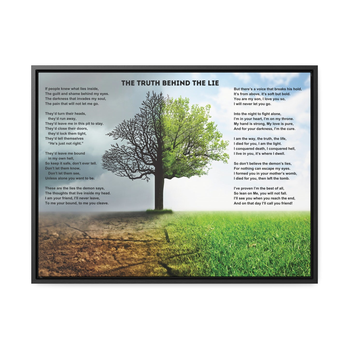 The Truth Behind The Lie, Horizontal Frame