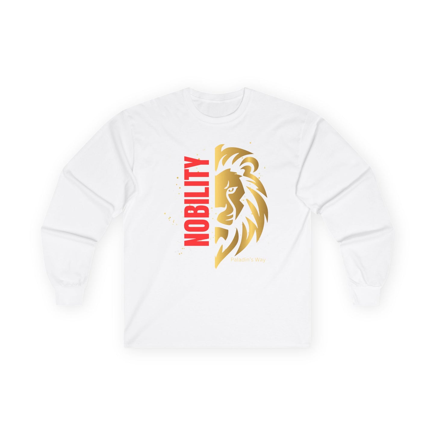 Nobility Unisex Ultra Cotton Long Sleeve Tee White