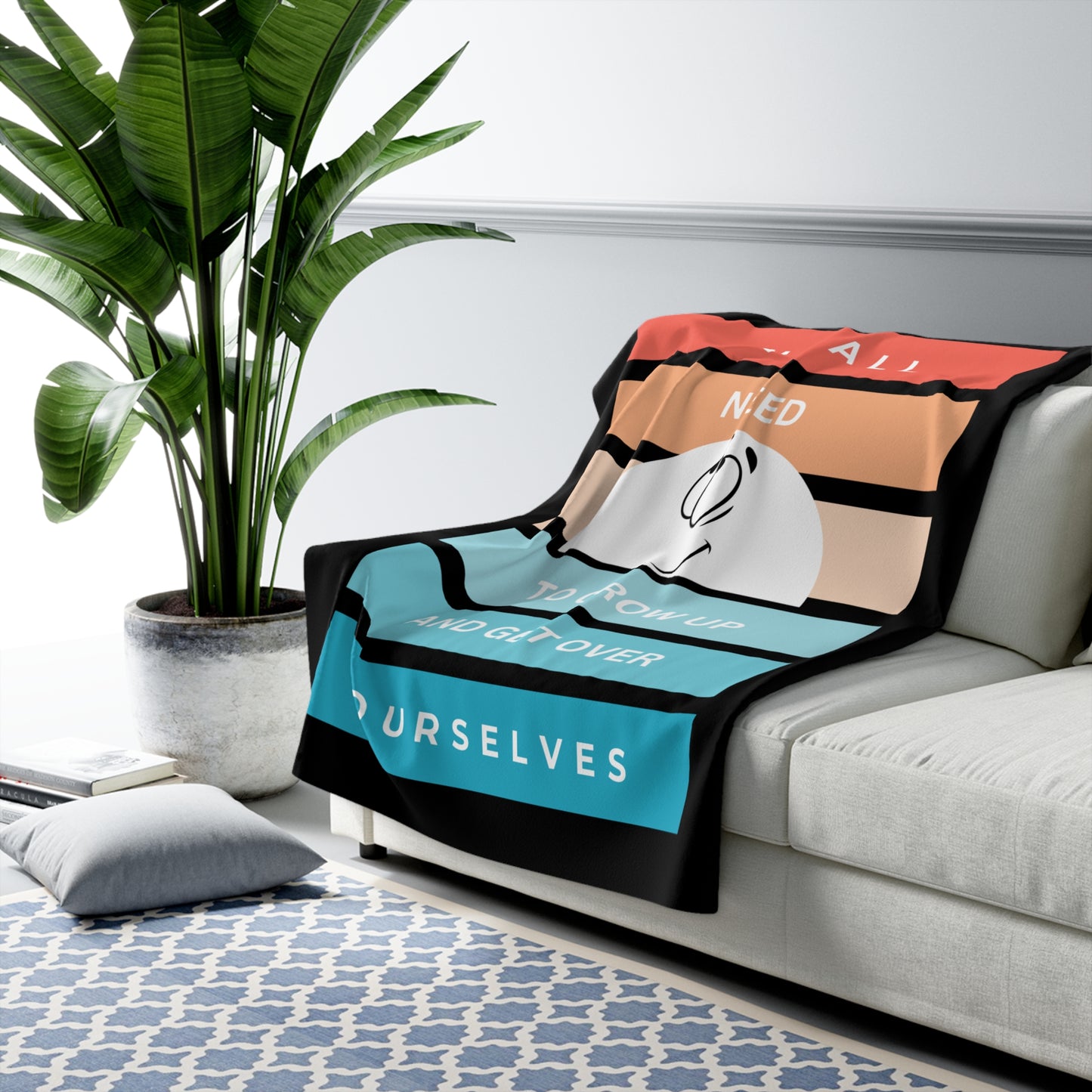 We All Need To Grow Up Sherpa Fleece Blanket