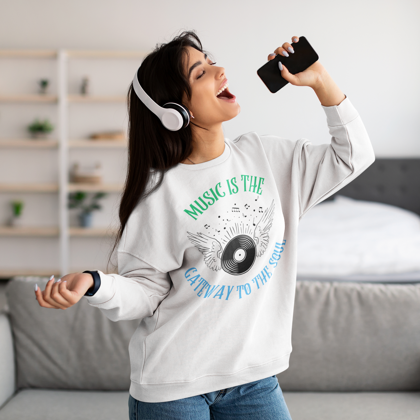 Music is the Gateway to The Soul Sweatshirt