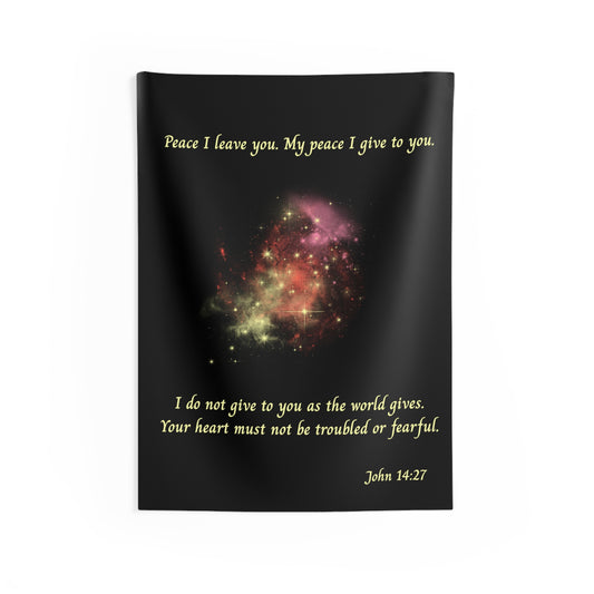John 14:27 Indoor Wall Tapestry